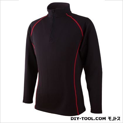 ウォームハーフジッププルオーバー M 9000-BK 1