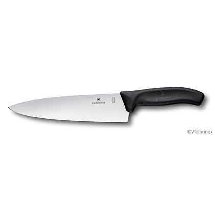 シェフナイフ ワイドブレード ブラックハンドル 刃渡り20cm #6.8063.20G 1