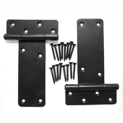 Tヒンジ ブラック 高さ220mm×幅175mm×縦17mm BH-323 2個