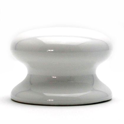 セラミックつまみ ホワイト 横幅:最大38mm、設置面の横幅:38mm、高さ:27mm TW-117 1個