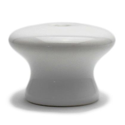 セラミックつまみ ホワイト 高さ25mm×幅36mm TW-183 1個