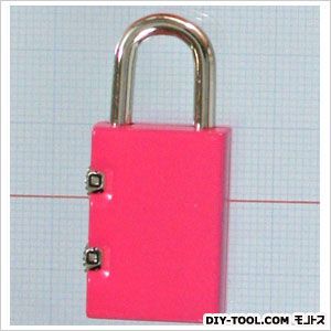 可変文字合せ錠2段 ピンク 高さ40mm✕幅17mm VA-143 1個