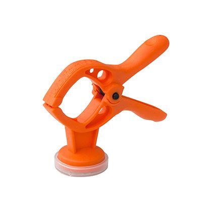 マグネット式 ミニスプリングクランプ オレンジ 全長40mm×高さ35mm 1
