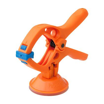 吸盤式 スプリングクランプ オレンジ 全長95×高さ65mm 1