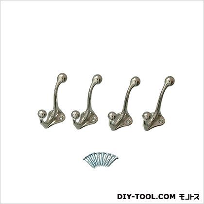 並形帽子掛 ニッケル TN224 4個