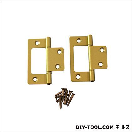フラッシュ蝶番 GC色 64mm 17443 2枚