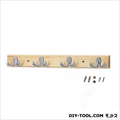 コートフックダブル4連 シルバー 横幅520ミリ 00058527 1