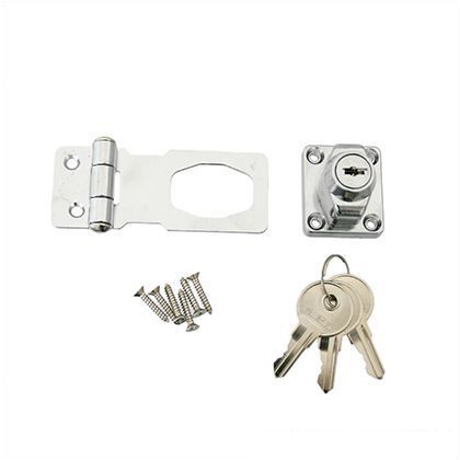 鍵つき掛金錠鉄 60mm J-455 1点