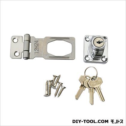 鍵つき掛金錠ステンレス 60mm J-458 1