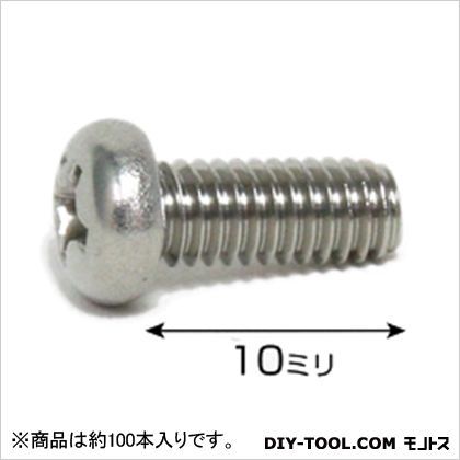 ステンレス鍋小ネジ ISO 4×10 75543 100本