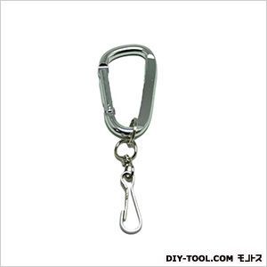 アルミフックD型ホルダー付 銀 80mm 15864 1