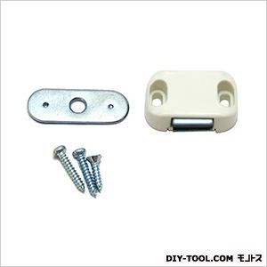 プラスチックマグネットキャッチ 白 小 17631 1