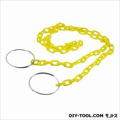 カラーコーン用プラスチックチェーン#6 黄 2m 1