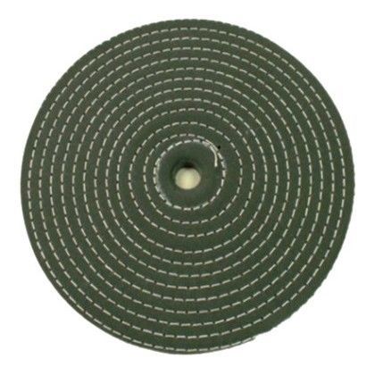 バフモーター用 グリーン鉄バフ(25枚合わせ) サイズmm120mmX13mm穴 D-32 1