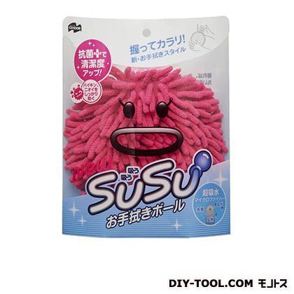 SUSUお手拭きボール抗菌 トロピカルピンク 1