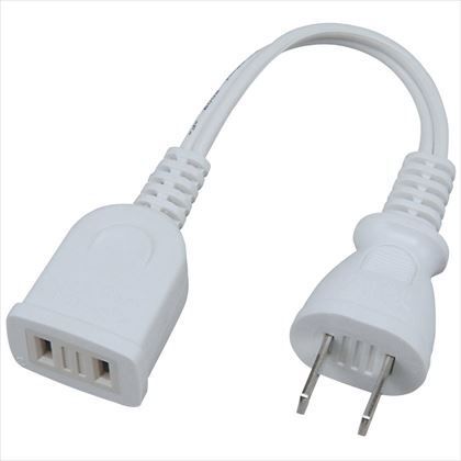 ACアダプター用延長コード1個口0.1m
