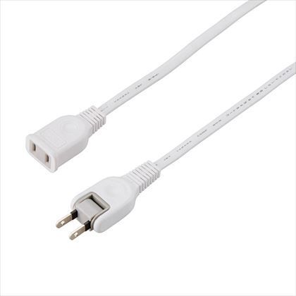 耐トラ付延長コード1個口2m 白 W25mm×H41mm×D18mm Y02102WH 1