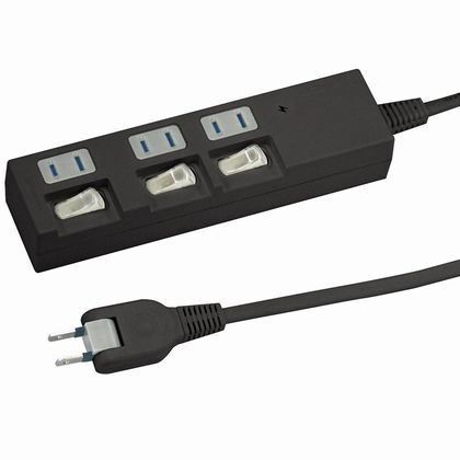 個別スイッチ付節電タップ3個口5m