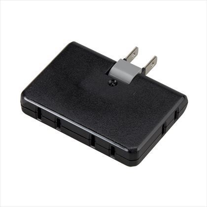 4個口コーナータップ ブラック W76mm×H55mm×D14mm Y02C400BK 1