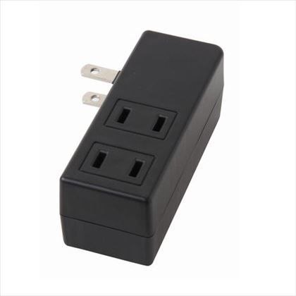 ブレーカー付サイドタップ3個口 ブラック W33mm×H85mm×D33mm Y02SB300BK 1