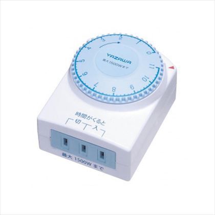 カウントダウンタイマーコンセント1個口 白 約W85mm×H65mm×D45mm Y02SHT11WH 1