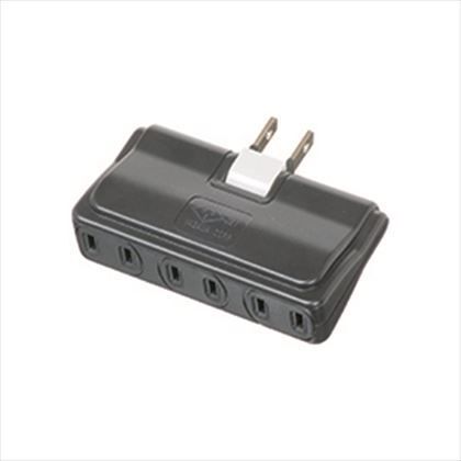 耐トラ付アンダータップ3個口 黒 W86mm×H26mm×D66mm Y02U300BK 1