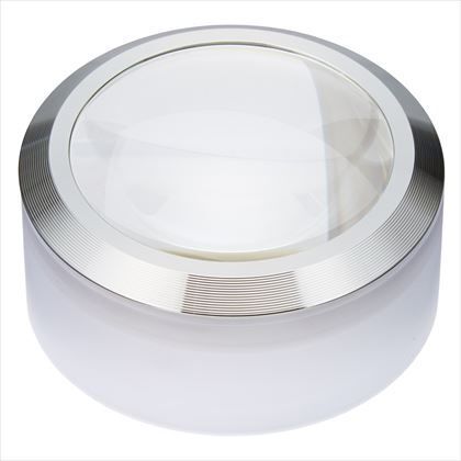 LED付ルーペ クリアホワイト 径92mm×H52mm、レンズ径70mm SLV13WH 1