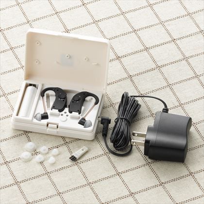 両耳耳かけ集音器 ブラック SLV22BK 1