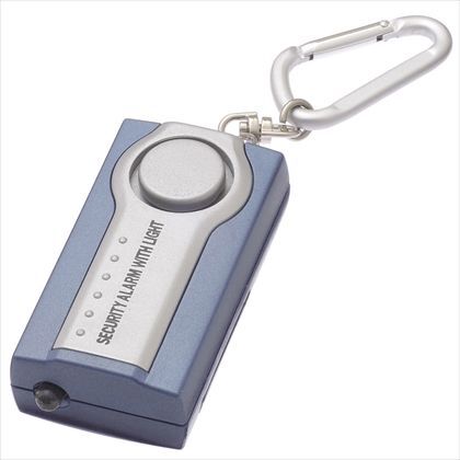 LEDライト付セキュリティーアラーム ブルー W34mm×H68mm×D22mm SE25BL 1