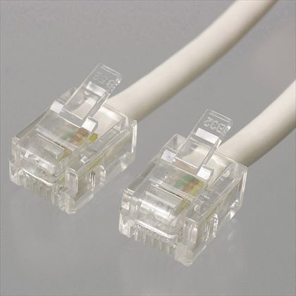 ツイストモジュラーケーブル5m 白 TP3050W 1