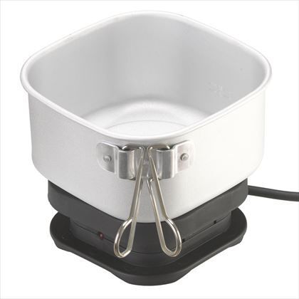 トラベルマルチクッカー ブラック ヒーターW61mm×H128mm×D128mm、鍋W76mm×H155mm×D155mm TVR21BK 1