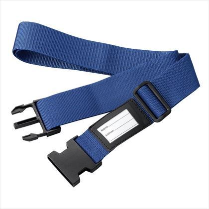 スーツケースベルト ブルー 約W5mm×H98~180cm TVR56BL 1