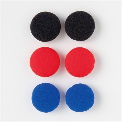 ELPイヤーパッド&赤&青 ブラック・レッド・ブルー 径18※直径1318mmのインナーイヤホンに対応 TYP2 1