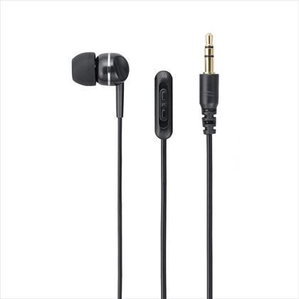 ボリューム付片耳イヤホン1.5mカナルタイプ ブラック Y01TMS10815BK 1