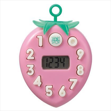 9999分イチゴタイマー ピンク W56mm×H80mm×D20mm T37 1
