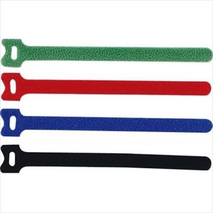 ワンタッチケーブルバンド 緑・赤・青・黒 125mm FWN125 4ヶ