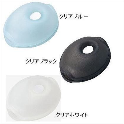 くるくるコード巻きミニ クリアブルー W45mm×H63mm×D20mm KCM5CB 1