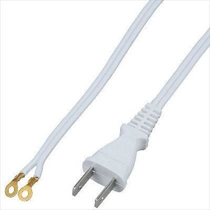 丸型端子付補修コード 白 2M MHC02W 1