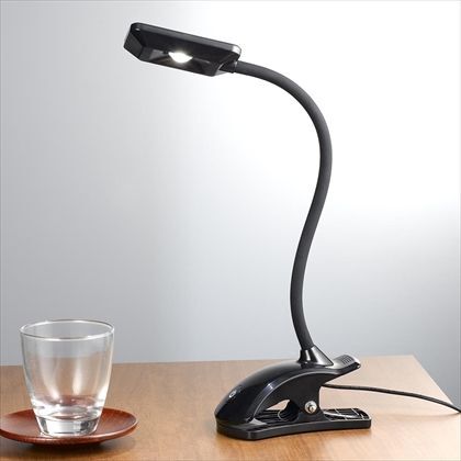 LEDクリップスタンドライト ブラック CFL04W01BK