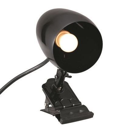 防雨型クリップライト口金E17 ブラック セード径153mm×D155mm、アーム長75mm最長時 CW4 1