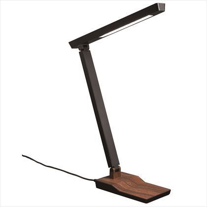 5W木目スタンドライト調光付 ダークウッド ヘッド約W35×H17×D300mmアーム約340mmベース約W97×H20×D160mm SDLE05N14DW 1