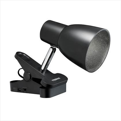 単4形乾電池式クリップライト ブラック W86mm×H86mm×D120mm Y07CLLE03W04BK 1