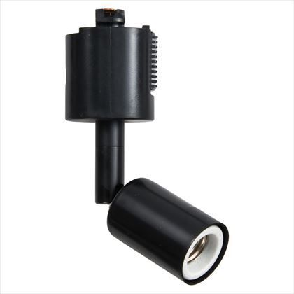 スポットライトショートE17電球なし ブラック 約W33mm×H140mm×D40mm Y07LCX100X01BK 1