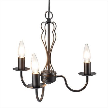 アンティーク調ペンダントライト3灯 ブロンズ W350mm×H345mm×D350mm Y07PDC60XR01BZ 1