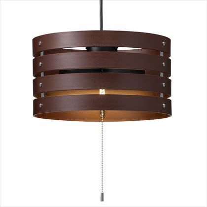 LED9W3灯ペンダントライト ダークブラウン W310mm×H170mm×D310mm Y07PDL09L02DBR 1