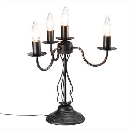 アンティーク調スタンドライト4灯 ブロンズ W350mm×H380mm×D350mm Y07SDC60XR01BZ 1