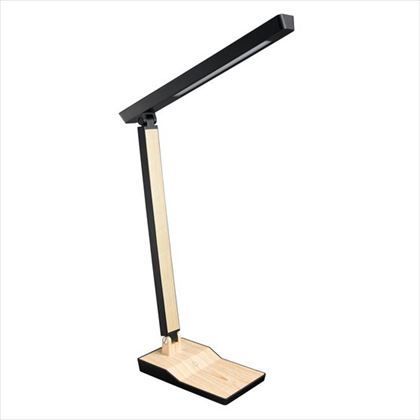2.1AUSB出力木目スタンドライト ナチュラル ヘッド約W35mm×H17mm×D300mm YSDLE05N15BK 1