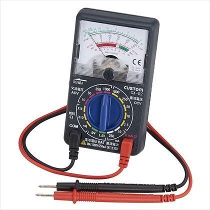 アナログテスター グレー 約W65mm×H116mm×D35mm MME01A 1