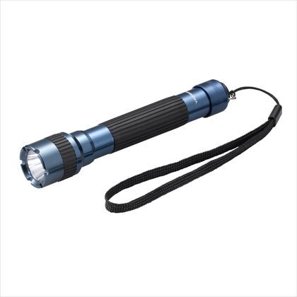LEDアルミフラッシュライト30lm ガンメタリックブルー 径26×H140mm L6A304GB 1