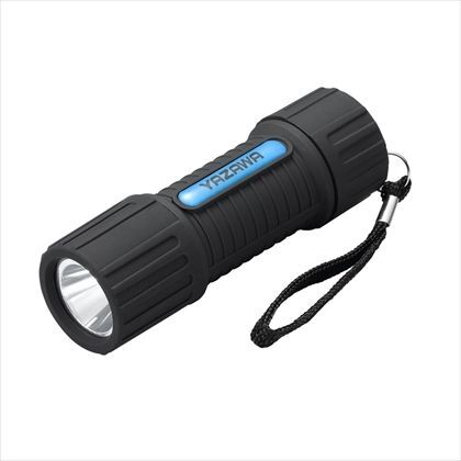 ラバーライト110lm ブラック 約径30mm×H95mm L6R1103BK 1